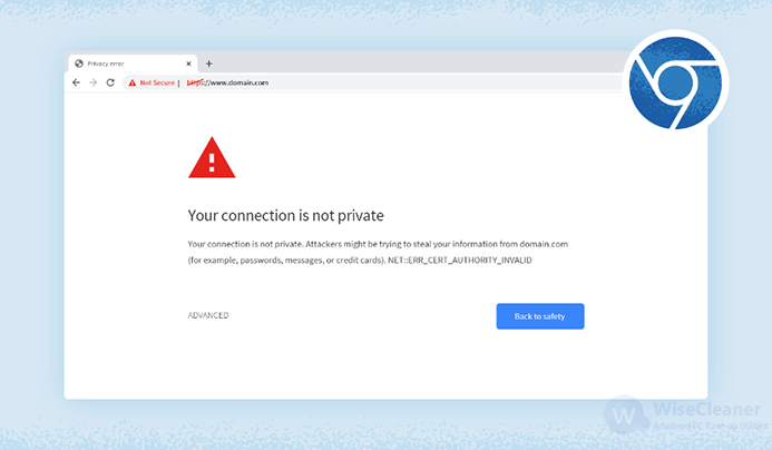 Connection Is Not Private Error in Chrome