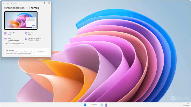Windows 11 thème caché - Fleur (clair)