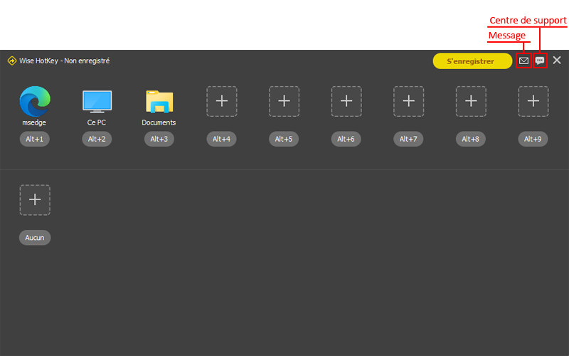 Wise Hotkey-page d'acceuil