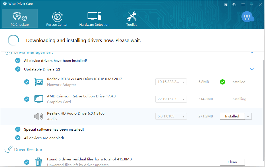downloading and installing drivers