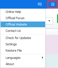 Wise Duplicate Finder menu