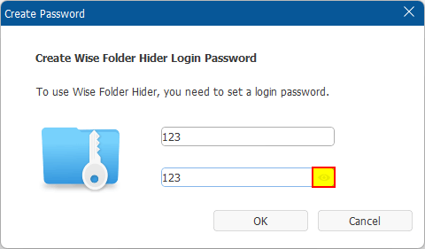 hide or show password