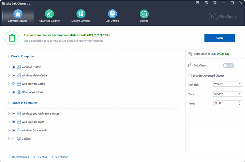 Wise Disk Cleaner 11.0.9 full