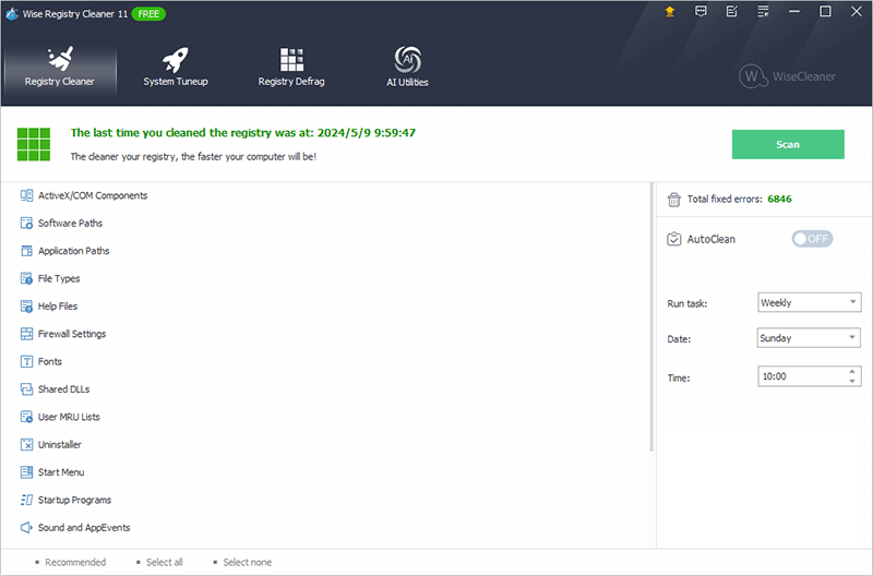Wise Registry Cleaner 11.1.1 full