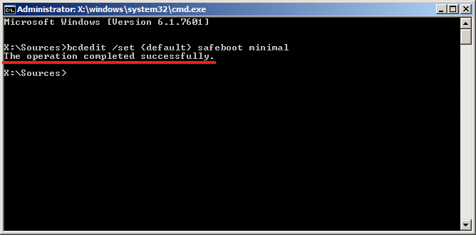 restart safe way command line windows 7