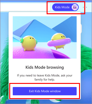 Microsoft Edge kids mode