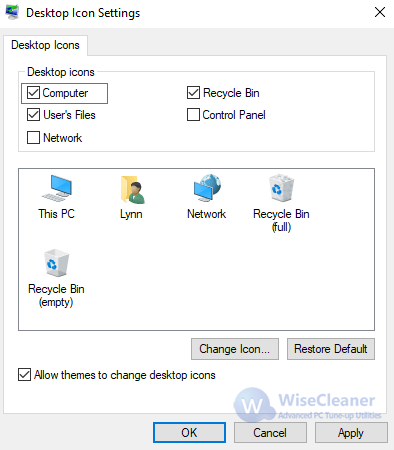 Fix the issue of This PC icon disappeared