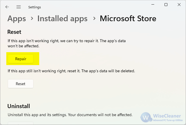 fix Windows Store error code 0x80131500