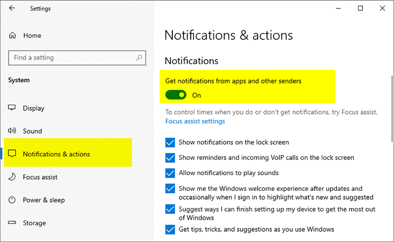 How to Turn Off APP Notification in Windows 10