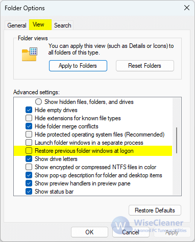 How to Restore the Program and Folder after Restart in Windows11?