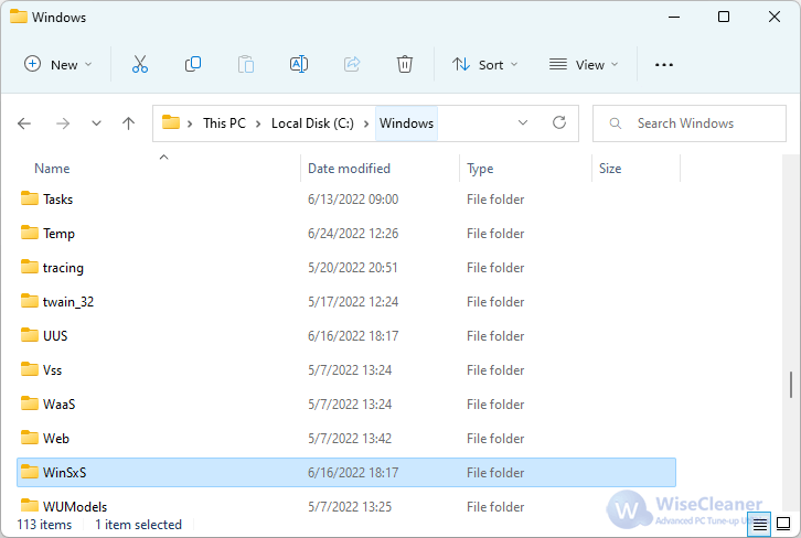How to Release the Space of C Drive by Compressing the WinSxS Folder