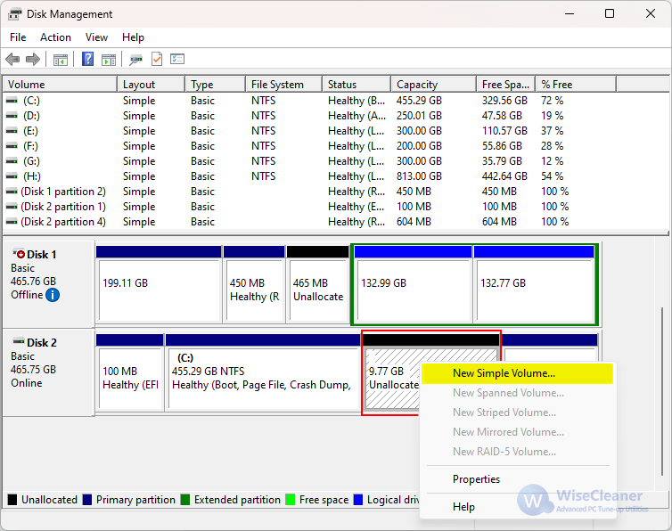 How to Create a New Partition on an Existing Disk Partition in Windows