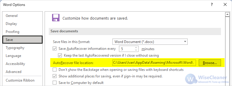 How to Restore Unsaved Word Files