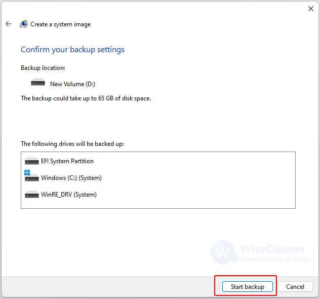 How to Backup Windows 11 Through System Image Backup