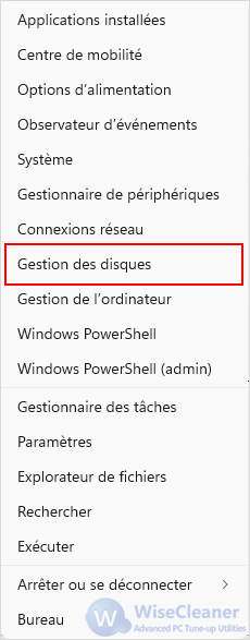 Gestion des disques