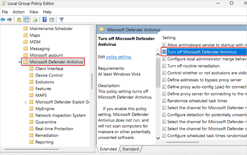 Optimize Windows 10 For Gaming: Disable Windows Defender