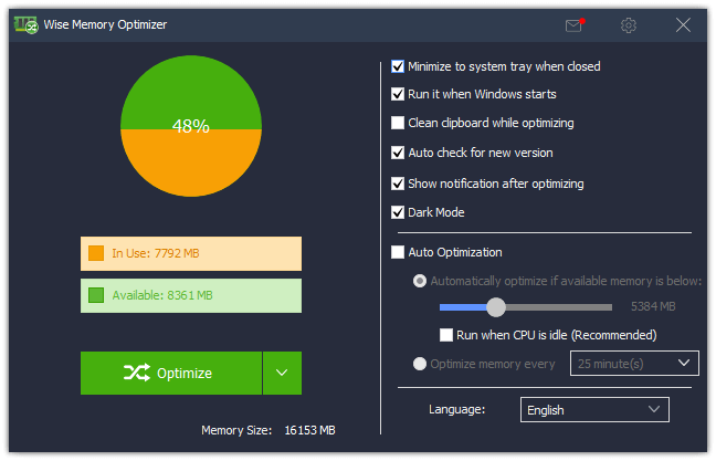 wise memory optimizer