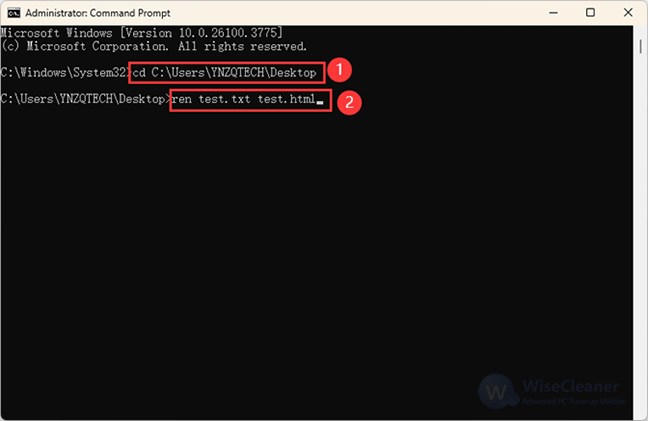 Change the extension from .txt to .html. 