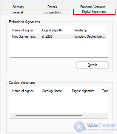 Check Digital Signatures